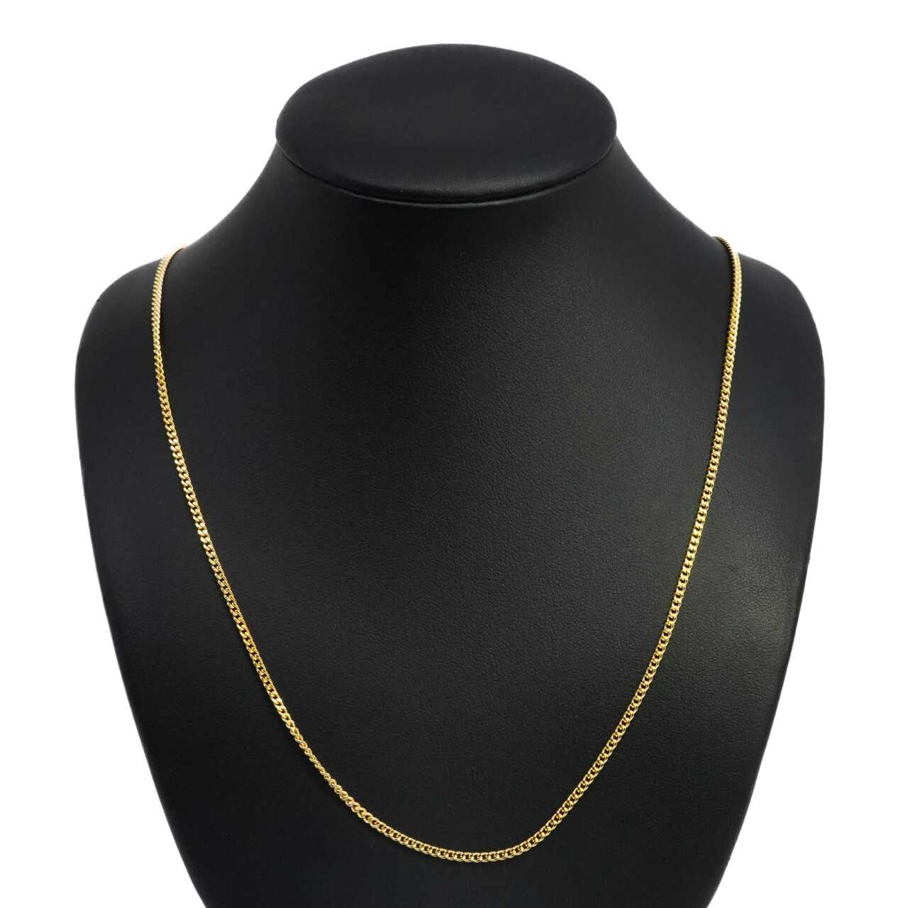 60cm Diamond-Cut Curb Link Chain – Yellow Gold Vermeil #65788