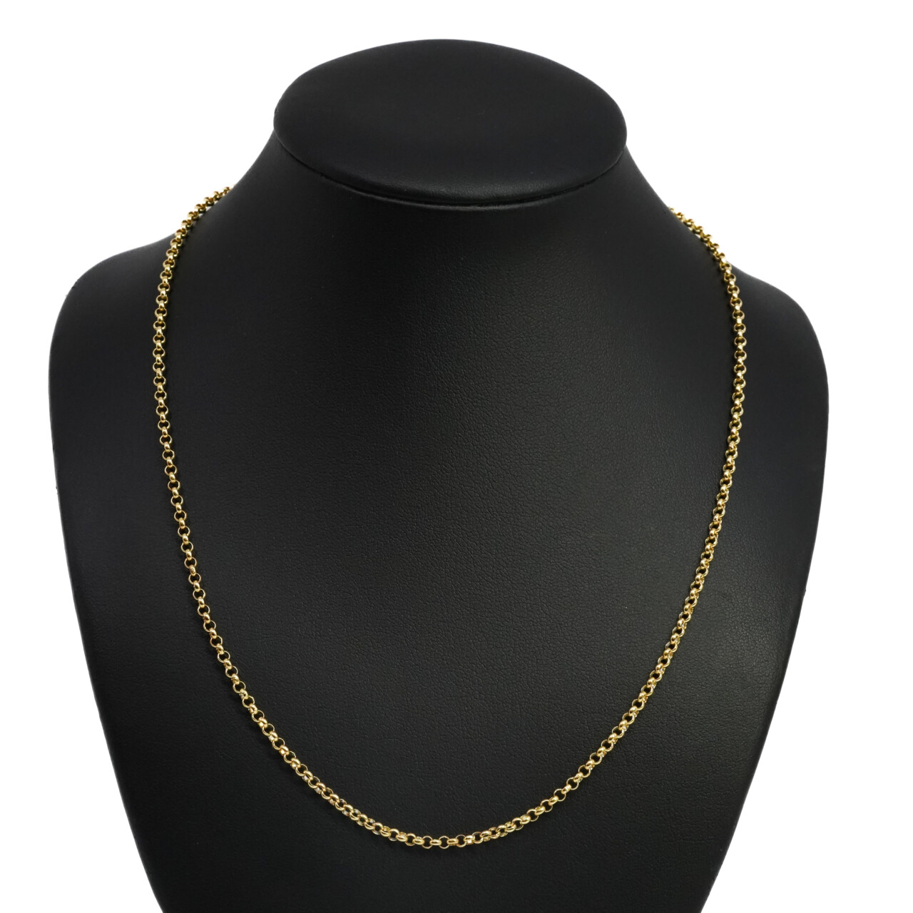 45cm Belcher Link Chain Necklace – Yellow Gold Vermeil #65790