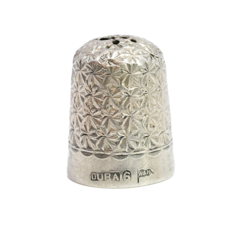 Dura Walker & Hall Sterling Silver PAT G Thimble #61127