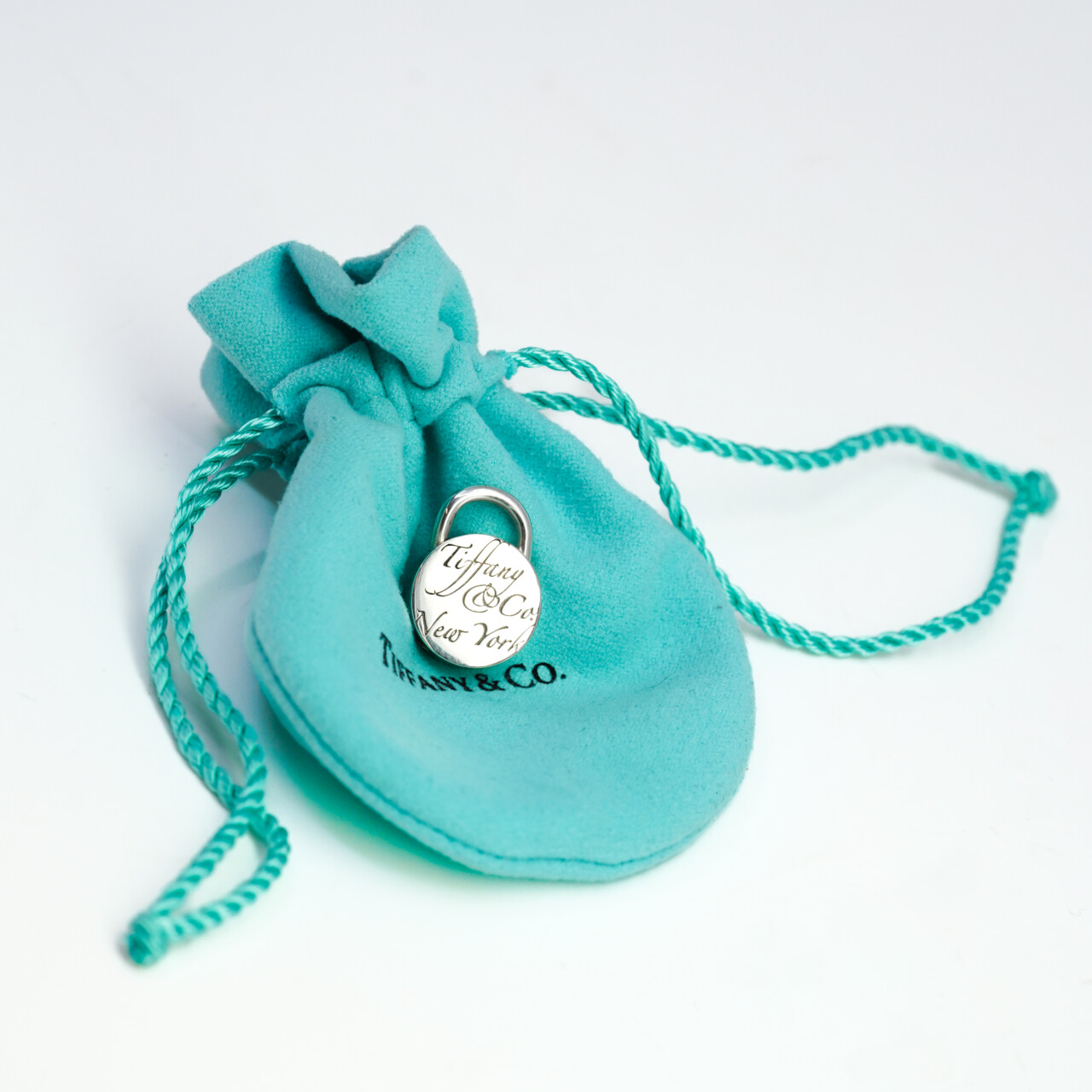 Tiffany & Co Sterling Silver New York Notes Padlock Pendant #65447 Tiffany & Co Sterling Silver New York Notes Padlock Pendant #65447 - Image 2