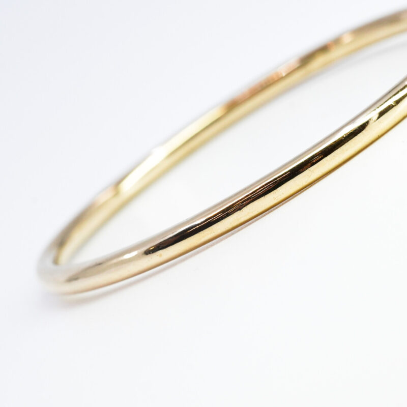 9ct Yellow Gold Gold Round Bangle 63mm #65436 - Image 7