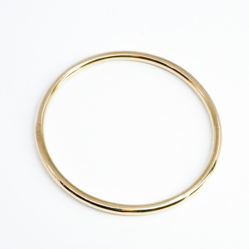 9ct Yellow Gold Gold Round Bangle 63mm #65436 - Image 5