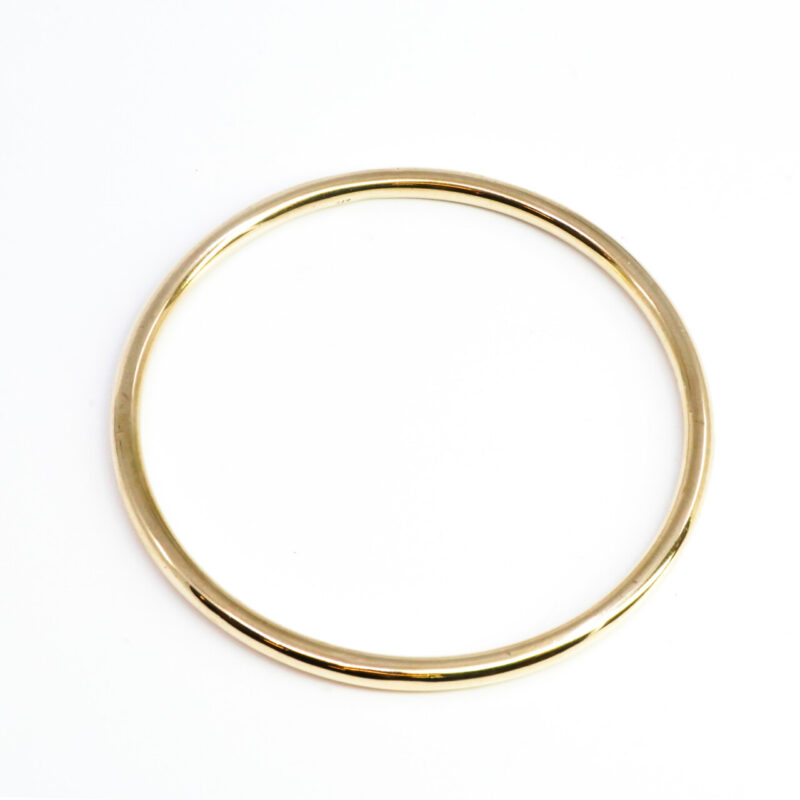 9ct Yellow Gold Gold Round Bangle 63mm #65436 - Image 4