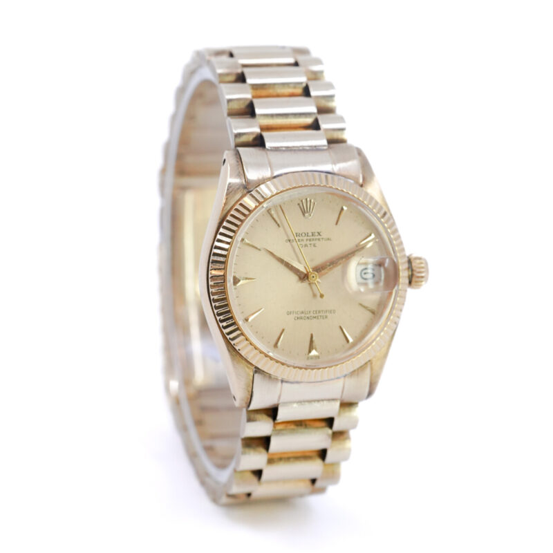 18ct Gold Vintage Rolex Oyster Perpetual Date 6627 Watch – Circa 1959 *Serviced* #65496 - Image 8