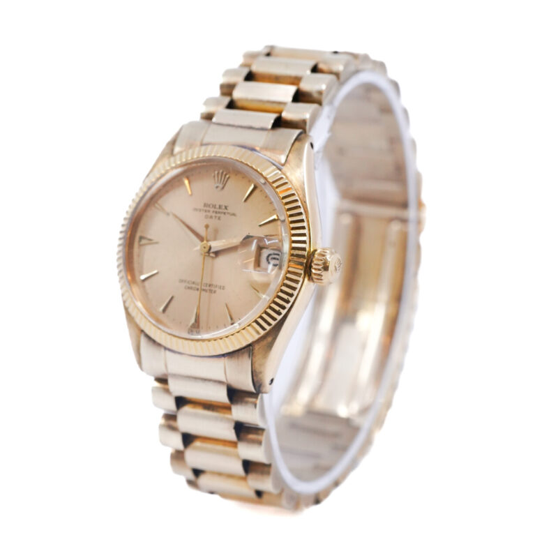 18ct Gold Vintage Rolex Oyster Perpetual Date 6627 Watch – Circa 1959 *Serviced* #65496 - Image 7