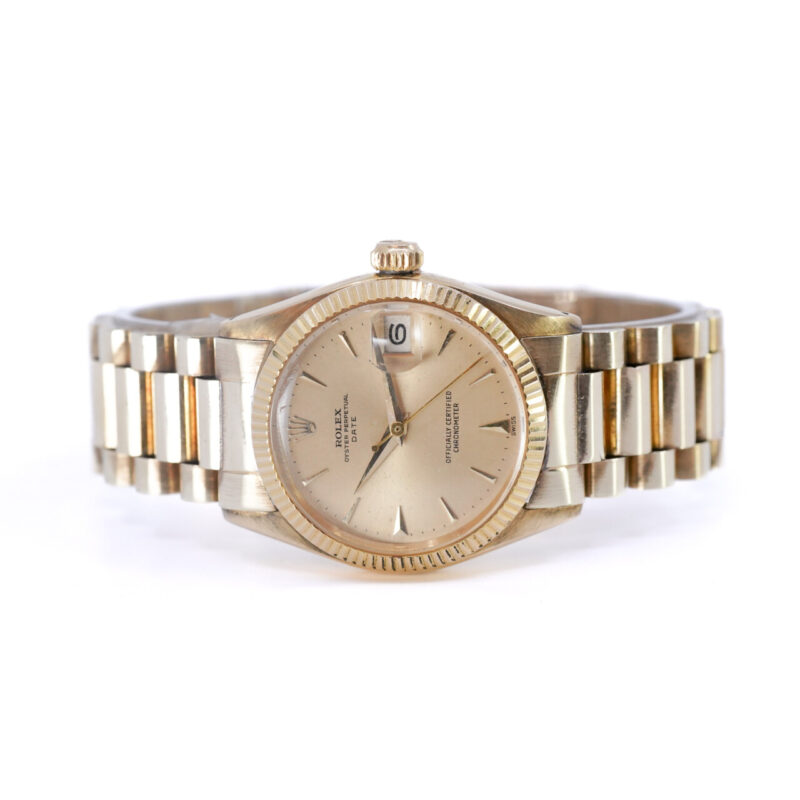 18ct Gold Vintage Rolex Oyster Perpetual Date 6627 Watch – Circa 1959 *Serviced* #65496 - Image 5