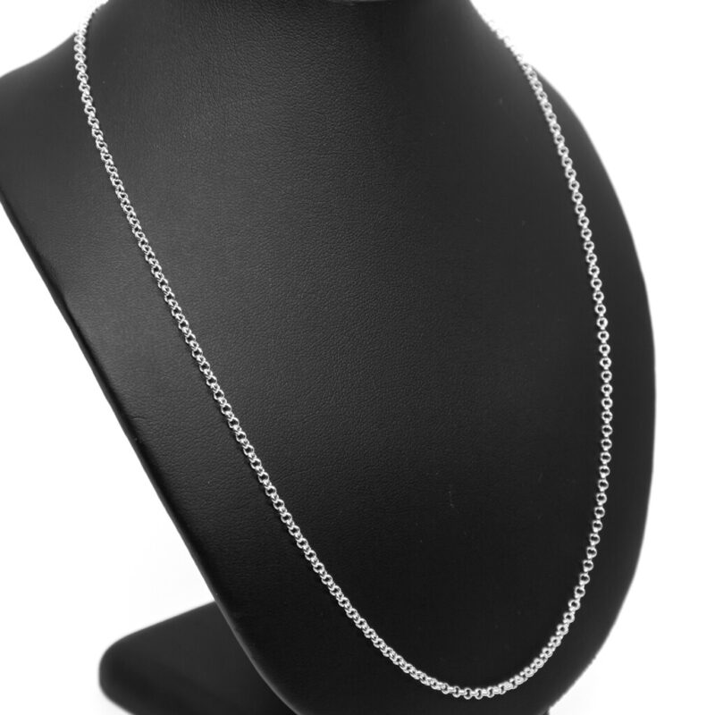 *New* Sterling Silver Fine Belcher Chain Necklace 40cm #65786