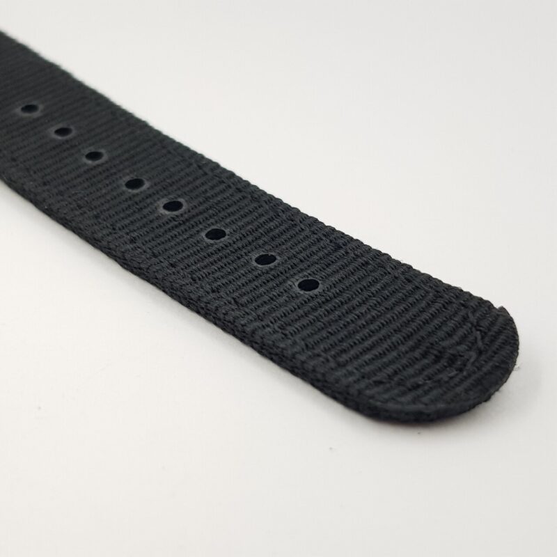 18mm Black Nylon Watch Strap / Band with Black Buckle #65632