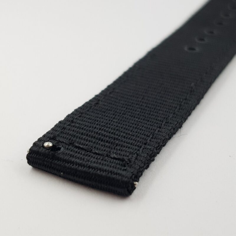 18mm Black Nylon Watch Strap / Band with Black Buckle #65632