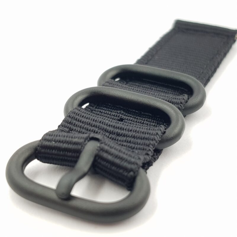 18mm Black Nylon Watch Strap / Band with Black Buckle #65632