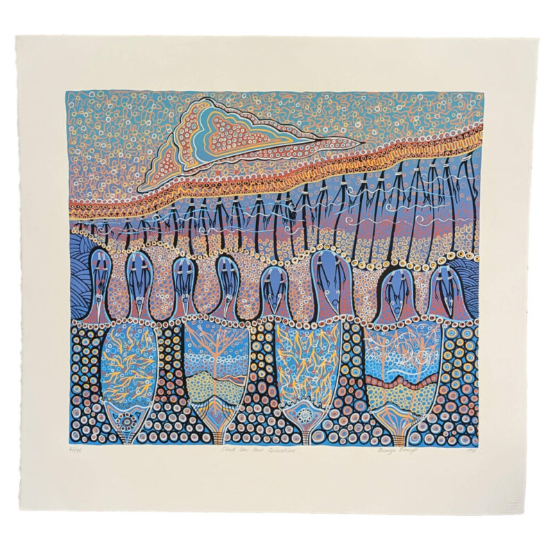 Bronwyn Bancroft Cloud Over Past Generations Aboriginal Screen Print 82/95 | Hand Signed #64864