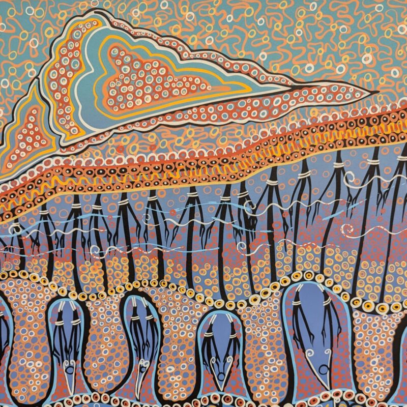 Bronwyn Bancroft Cloud Over Past Generations Aboriginal Screen Print 82/95 | Hand Signed #64864 - Image 2