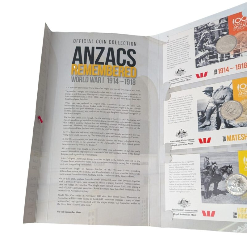 ANZACs Remembered: World War I 1914–1918 Official Coin Collection #65229 - Image 5