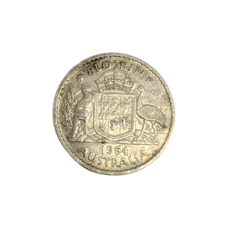 Australian Florin Coin 1954 #55146