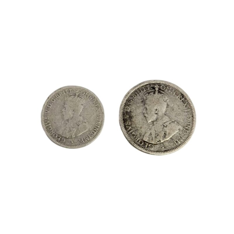 1926 Australia Threepence & Sixpence Set Sterling Silver 925 #65258 - Image 2