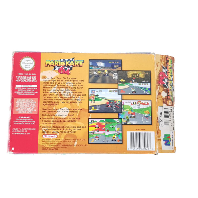 Mario Kart 64 Nintendo 64 Video Game Cartridge in Box #65909 - Image 2