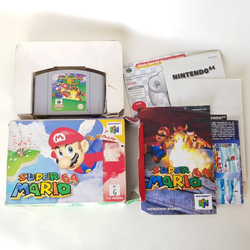 Nintendo Video Game Super Mario 64 with Box #65910