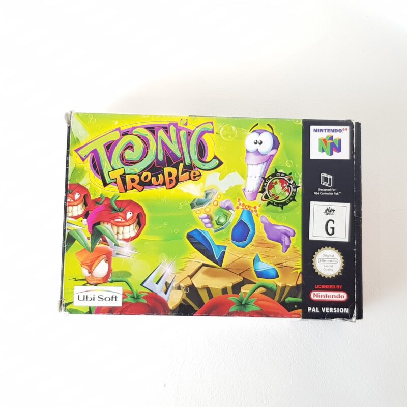 Nintendo Video Game Tonic Trouble in Box with Booklets #65883