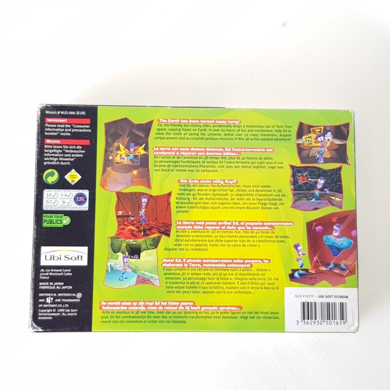 Nintendo Video Game Tonic Trouble in Box with Booklets #65883 - Image 2