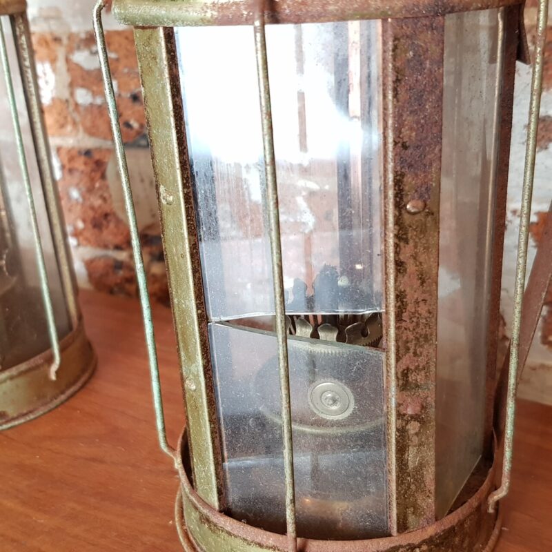 Antique Pair of Kerosene Lamps/Lanterns #57326 - Image 4