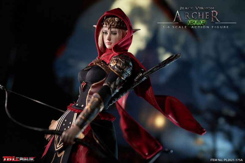 TBLeague Phicen 1/6 Elf Archer (Black Version) Action Figure - PL2021-175A #65803