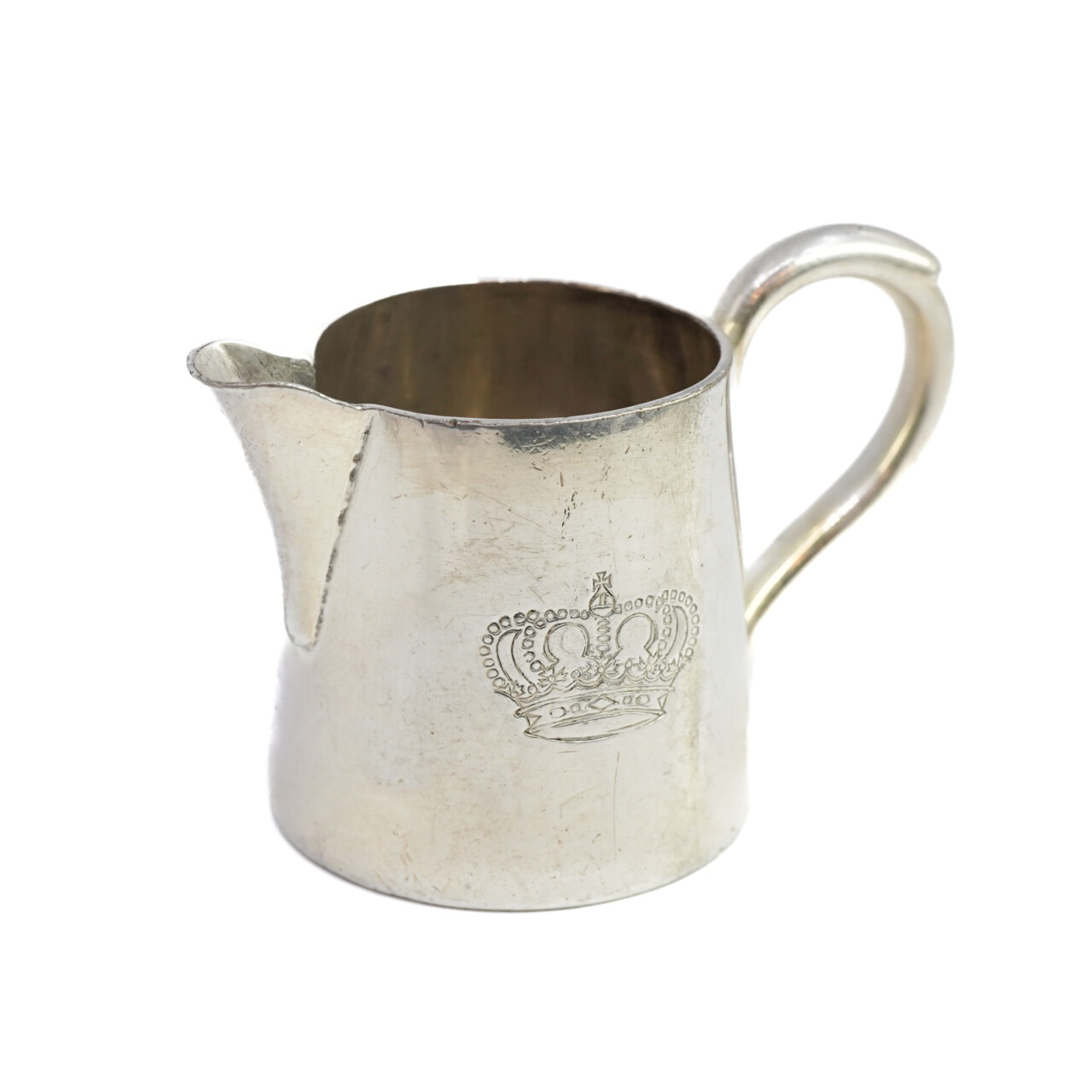 Vintage/Antique Small Jug with Crown Engraving by B. Bohrmann Germany #45458