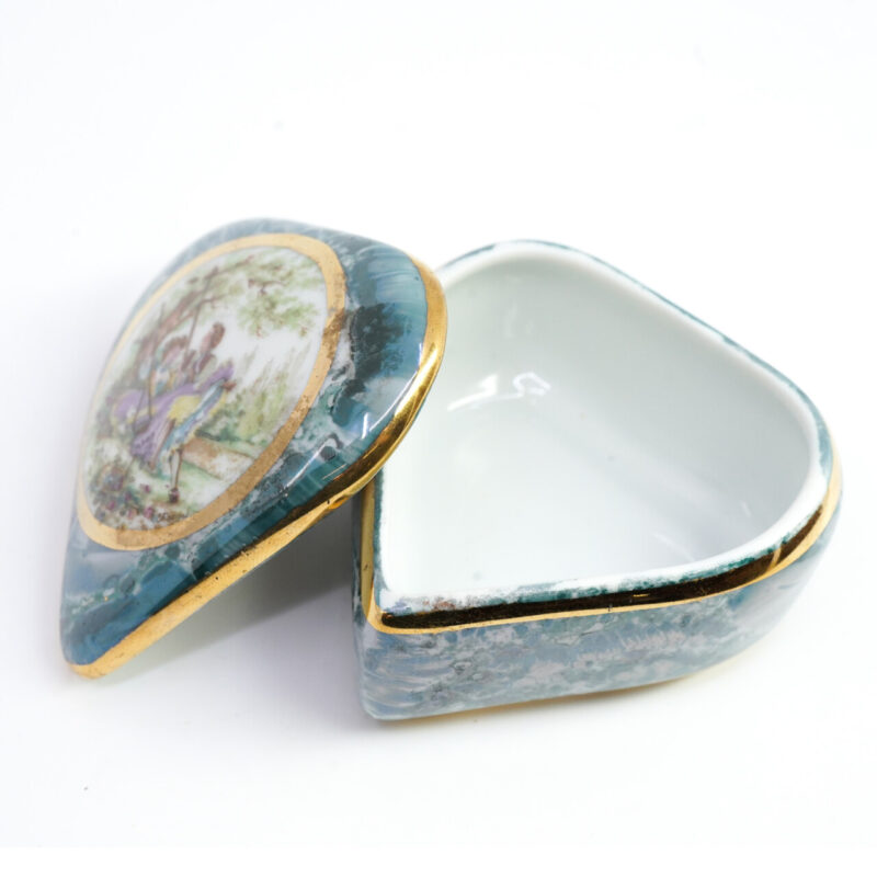 Limoges Monarch Heart-Shaped Trinket Box / Dish #65735 - Image 2