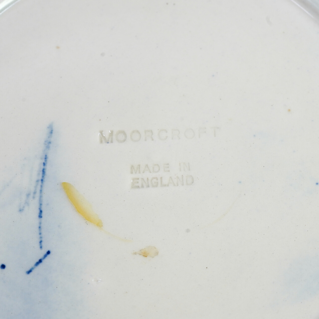 Moorcroft England Anemone Blue Plate 21.5cm #65730 Moorcroft England Anemone Blue Plate 21.5cm #65730 - Image 5