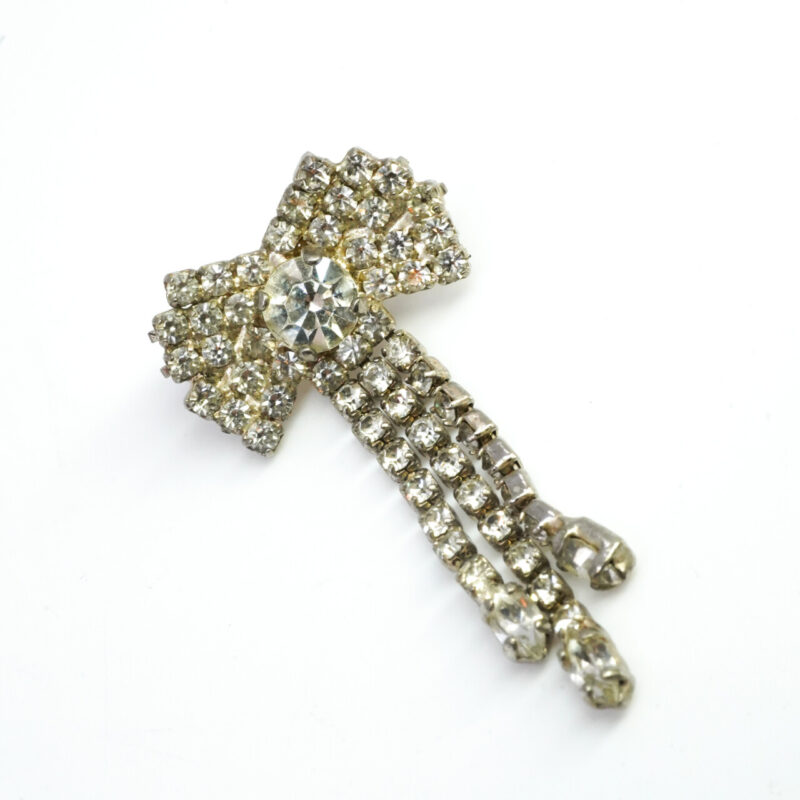 Collection of 3 Costume Brooches – Pearls & Diamantés #4255-1 - Image 10