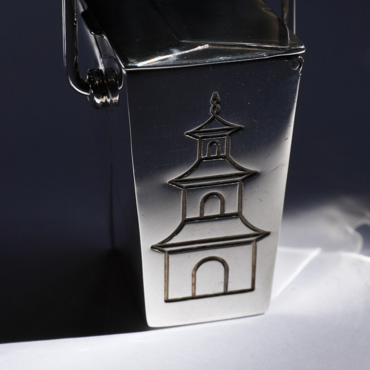 Vintage Sterling Silver Tiffany & Co Chinese Take Out Pill Box