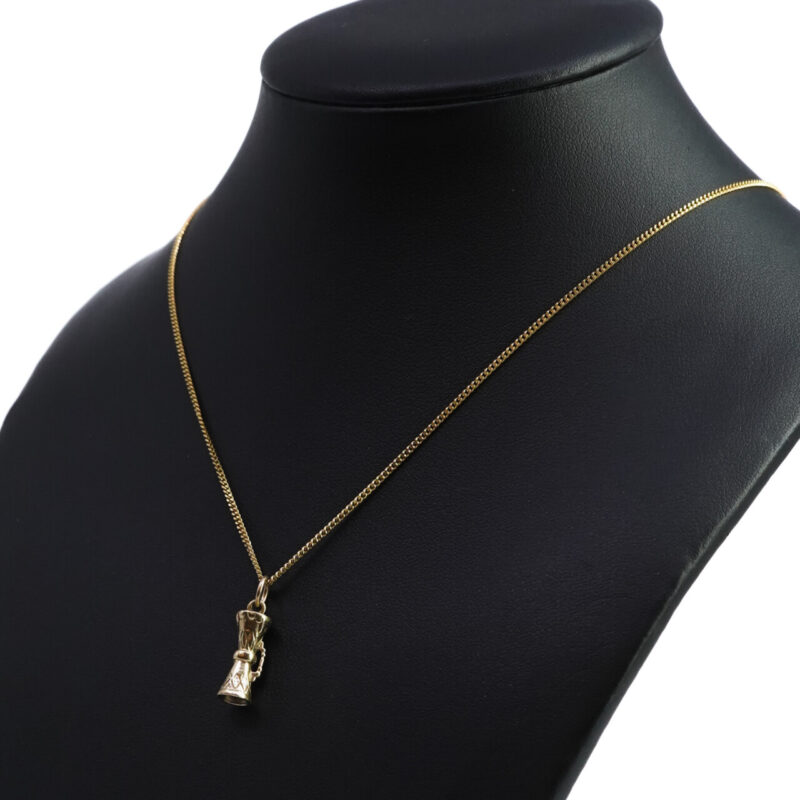 9ct Yellow Gold Kundu Drum Charm Pendant #F65320 - Image 11