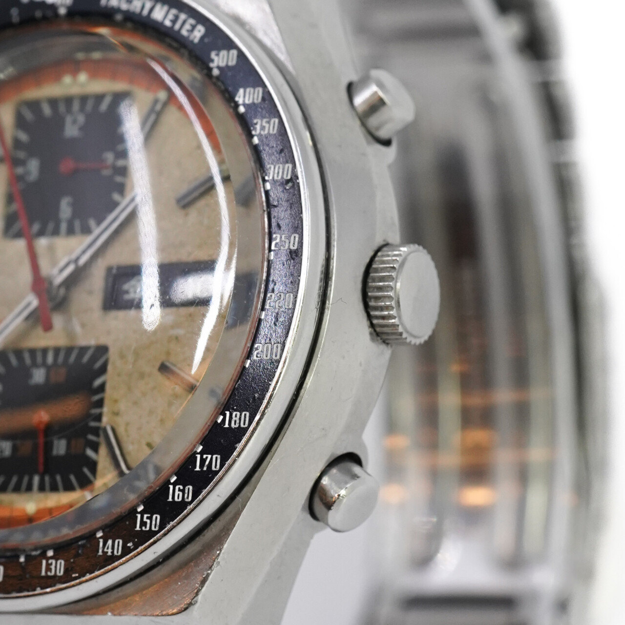 Rare Seiko Speed-Timer 6138-0030 Orange Dial 0040T Watch C/1976 *Serviced* #65466 Rare Seiko Speed-Timer 6138-0030 Orange Dial 0040T Watch C/1976 *Serviced* #65466 - Image 5