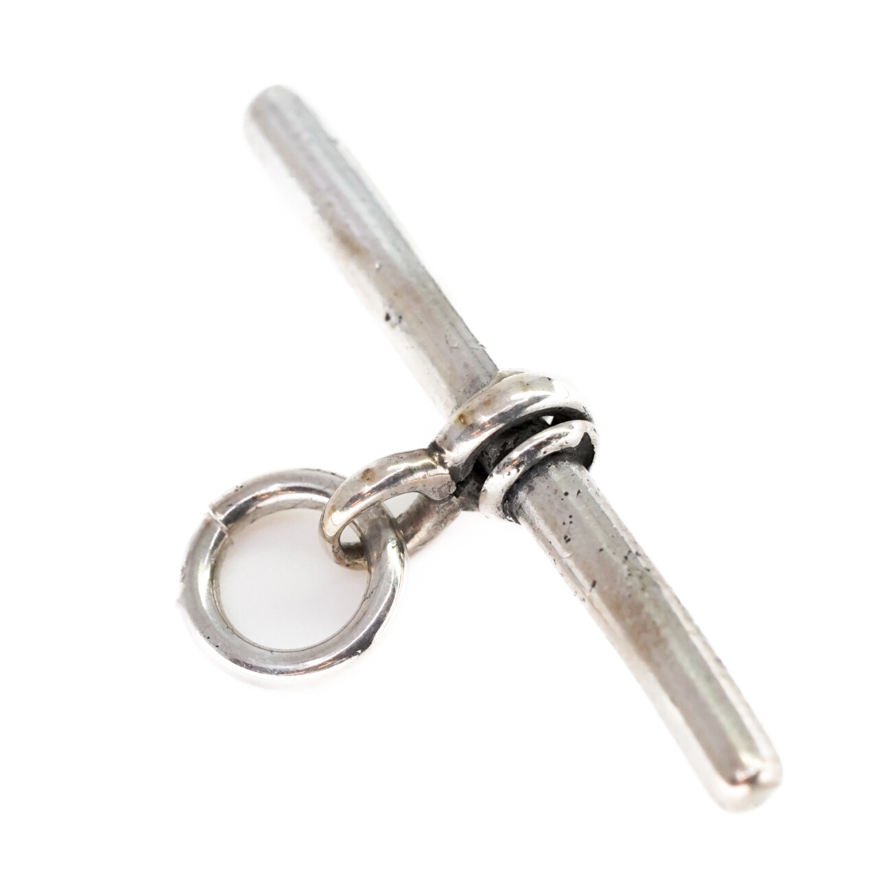 Antique Sterling Silver T-Bar Pendant – c.1897 – Birmingham, England #4255-37