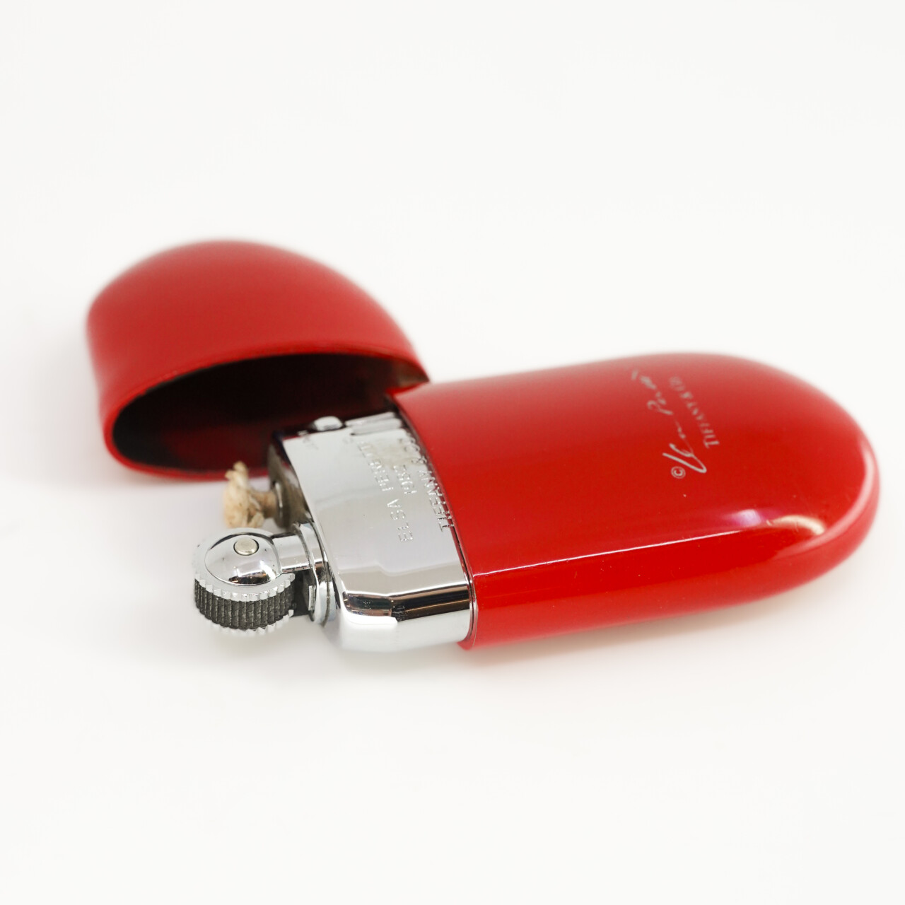 Tiffany & Co. Rare Elsa Peretti Tiffany Beans Oil Lighter - Red C