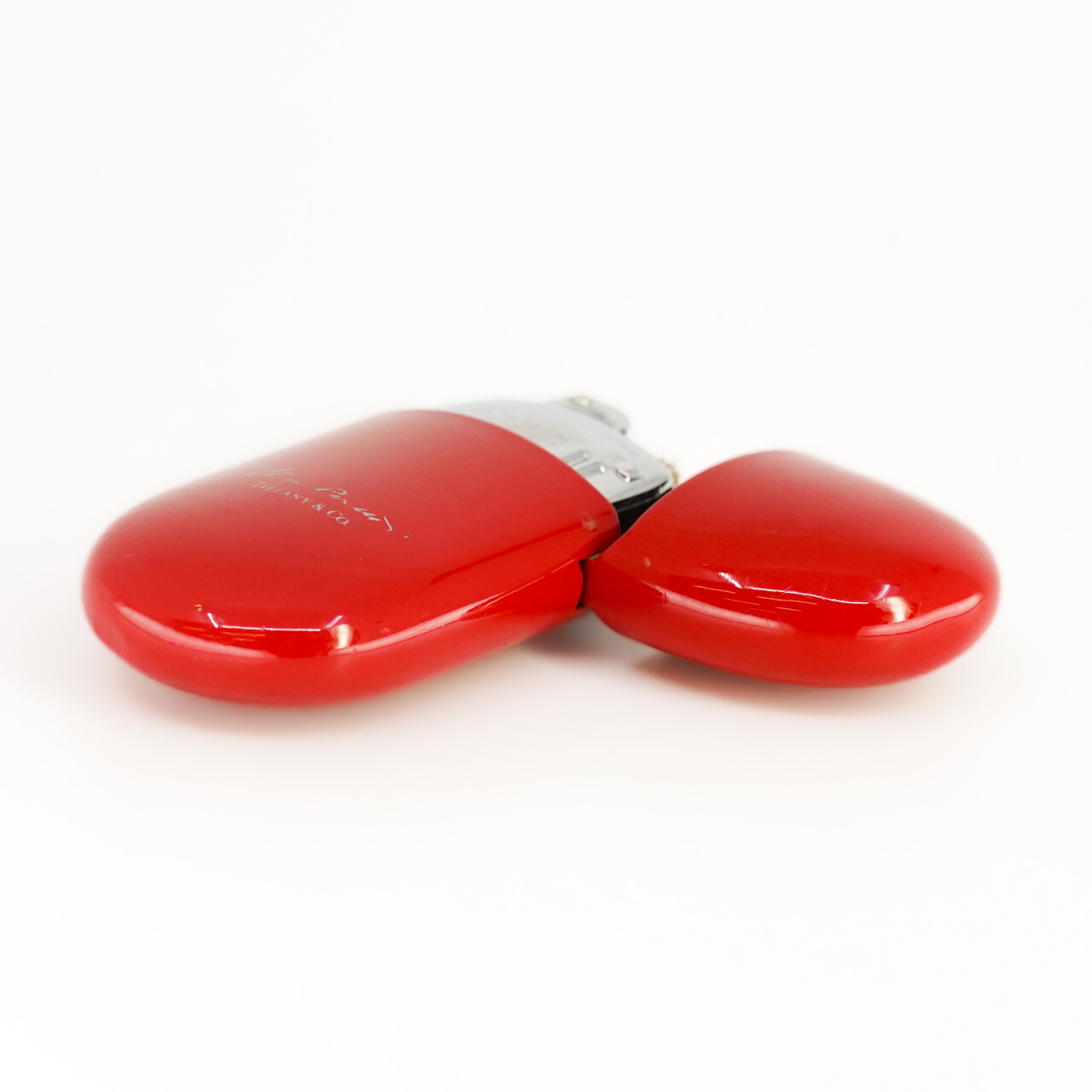 レア Tiffany エルサペレッティビーン キーリング　赤　ラッカー Tiffany & Co. Rare Elsa Peretti Tiffany Beans Oil Lighter - Red C