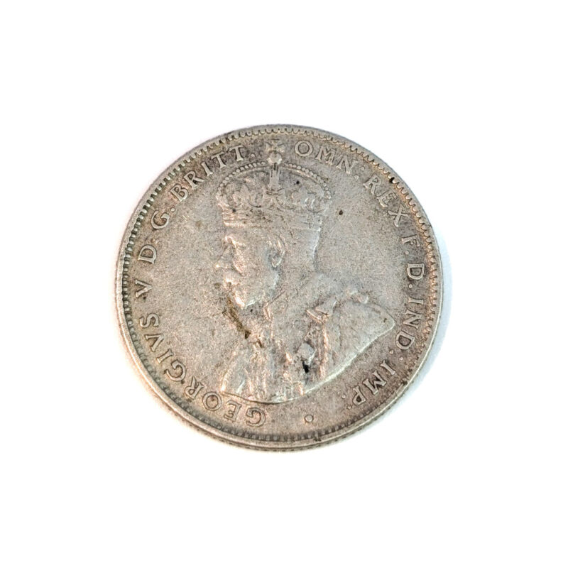 1936 Australian Shilling – Sterling Silver (92.5%) – King George V – Excellent Grade #64292-22 - Image 2