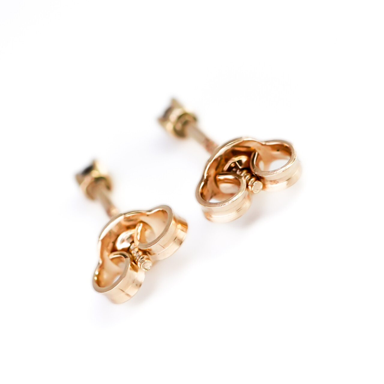 9ct Yellow Gold Small Diamond Screw Back Stud Earrings #1193-29 9ct Yellow Gold Small Diamond Screw Back Stud Earrings #1193-29 - Image 7