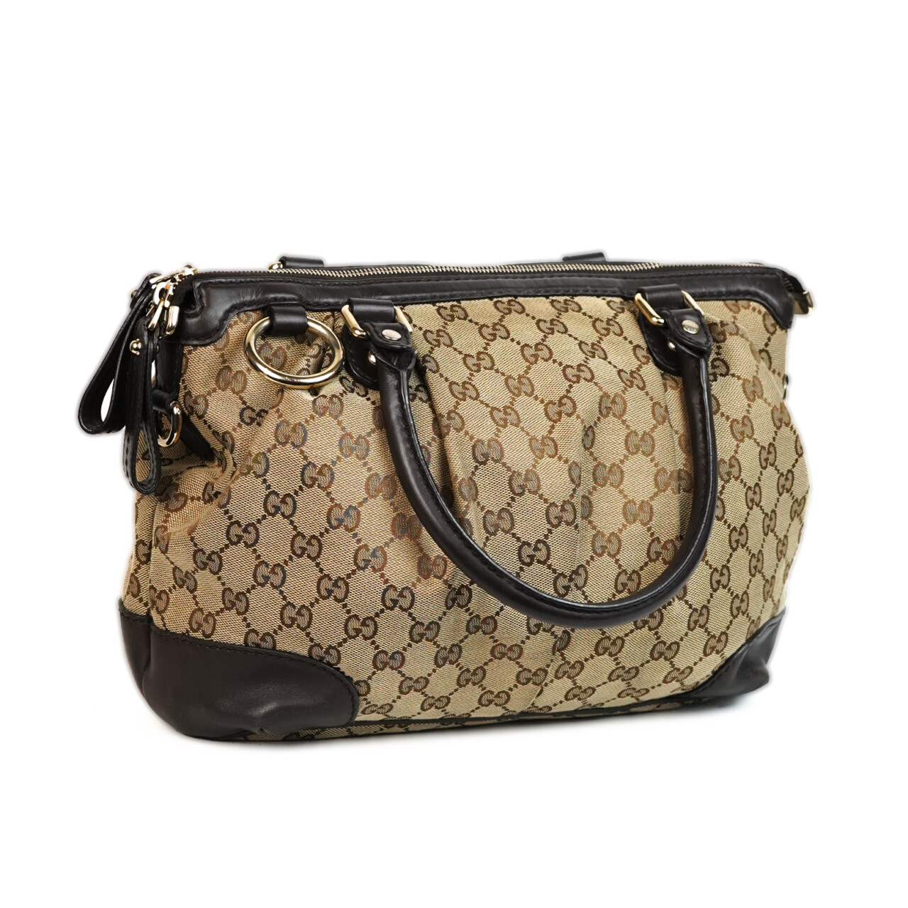 Gucci Sukey Canvas & Leather Monogram Hobo Bag – 247902 #65928