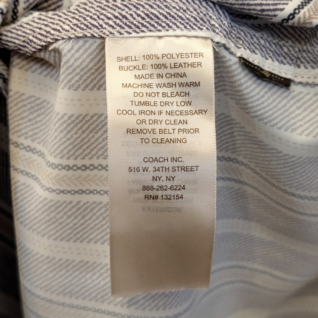 Coach Striped Rain Coat Jacket – Size XS/TP – Grey/White/Green #66087 Coach Striped Rain Coat Jacket – Size XS/TP – Grey/White/Green #66087 - Image 9