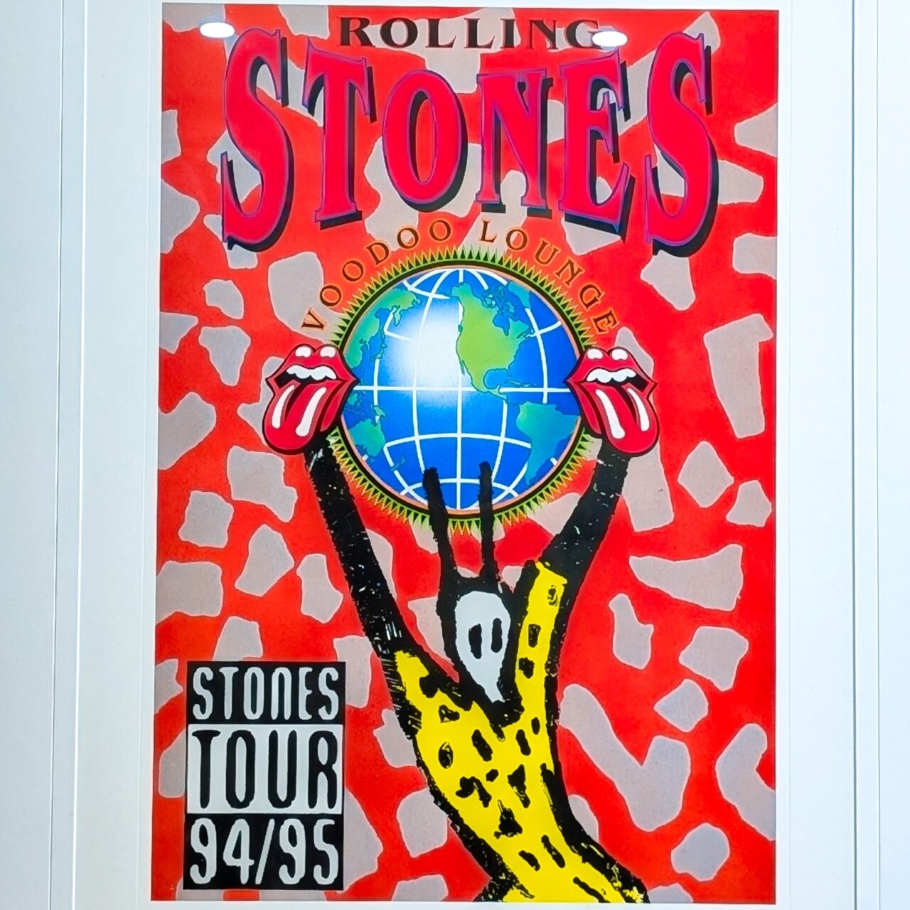 Rolling Stones Limited Edition Voodoo Lounge 1994/95 Tour Poster Tickets & COA #65990 Rolling Stones Limited Edition Voodoo Lounge 1994/95 Tour Poster Tickets & COA #65990 - Image 3
