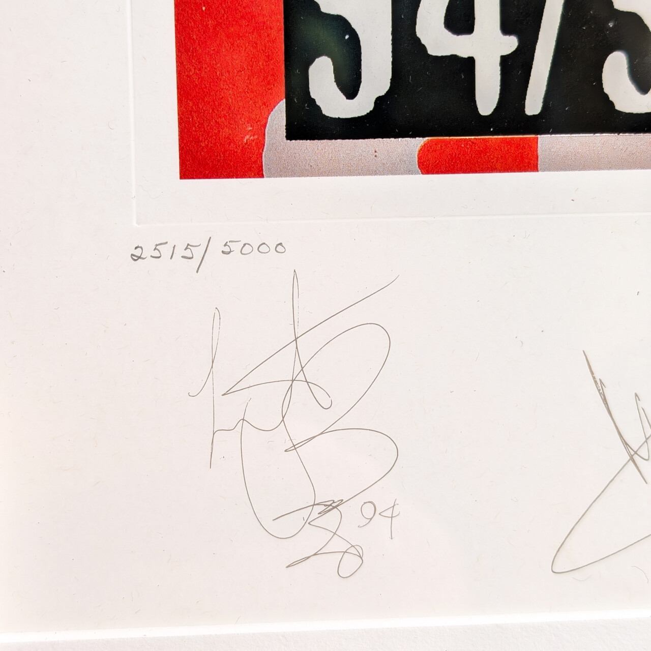 Rolling Stones Limited Edition Voodoo Lounge 1994/95 Tour Poster Tickets & COA #65990 Rolling Stones Limited Edition Voodoo Lounge 1994/95 Tour Poster Tickets & COA #65990 - Image 2