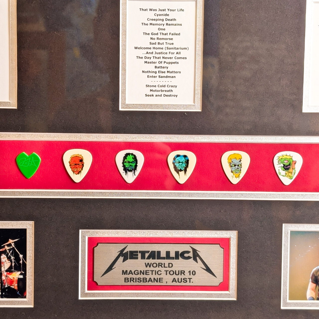 Metallica World Magnetic Tour 2010 Brisbane Framed Memorabilia #66224 Metallica World Magnetic Tour 2010 Brisbane Framed Memorabilia #66224 - Image 2