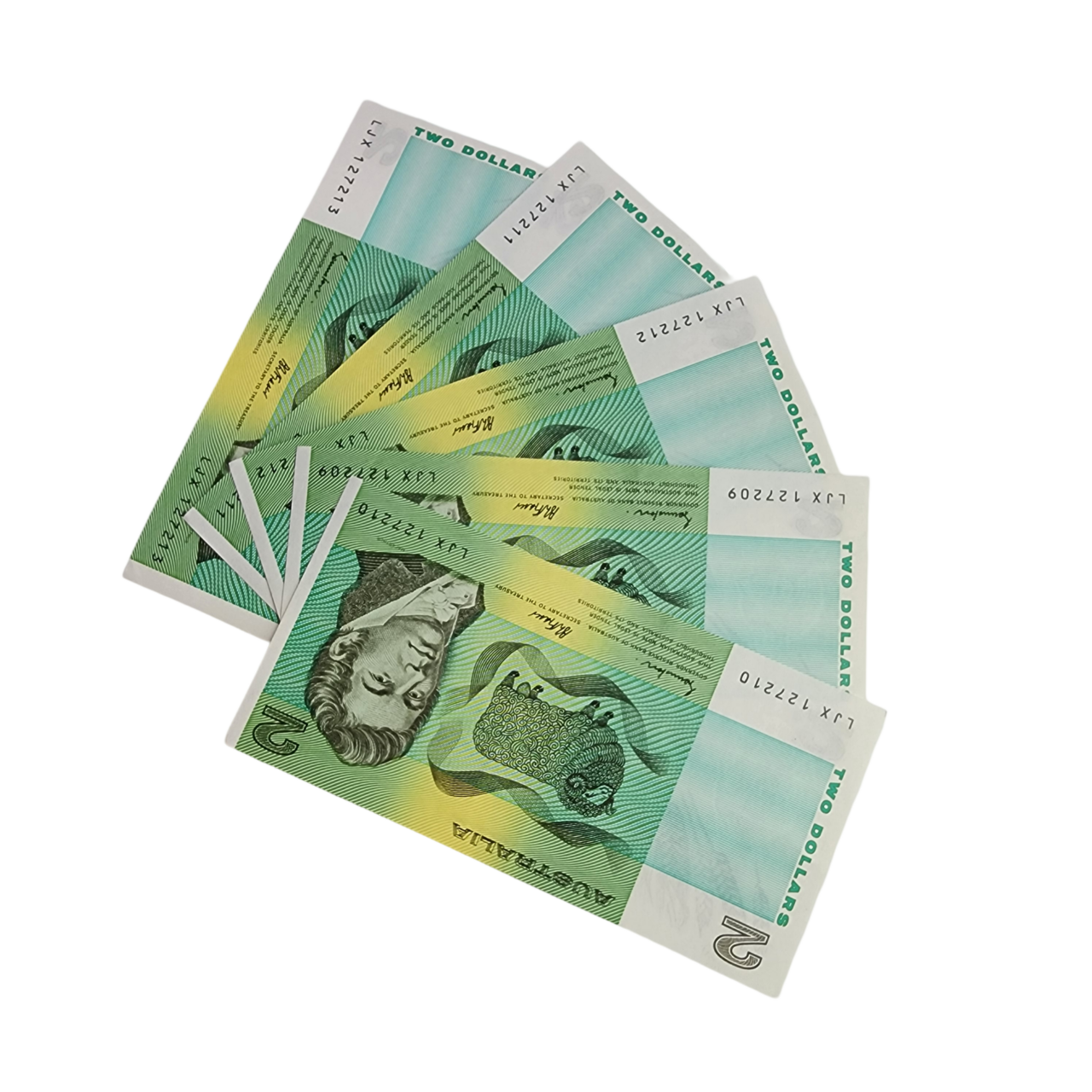 5x Australian $2 Notes – Fraser/Johnstone (Consecutive UNC) #65904-2 ...