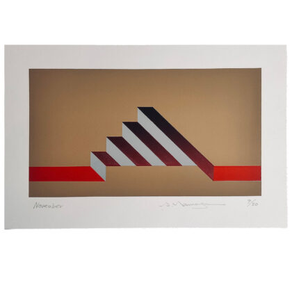 Hirokazu Yamaguchi – "November" – Hand-Signed Serigraph – Limited Edition Print #64768