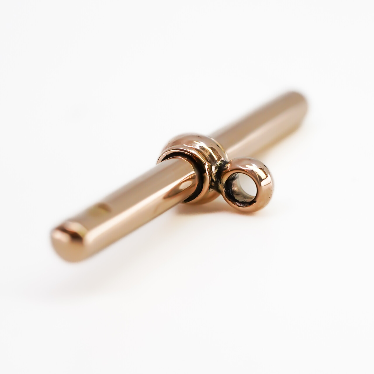 Vintage 9ct Rose Gold T Bar Pendant #65702 Vintage 9ct Rose Gold T Bar Pendant #65702 - Image 3