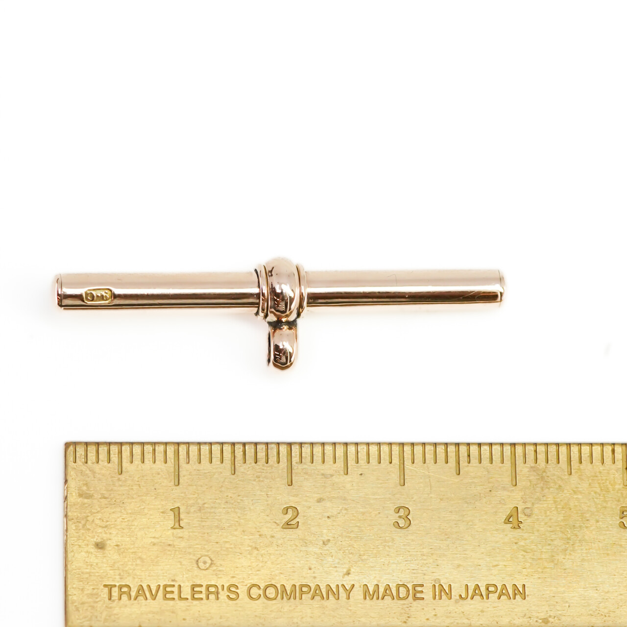 Vintage 9ct Rose Gold T Bar Pendant #65702 Vintage 9ct Rose Gold T Bar Pendant #65702 - Image 5