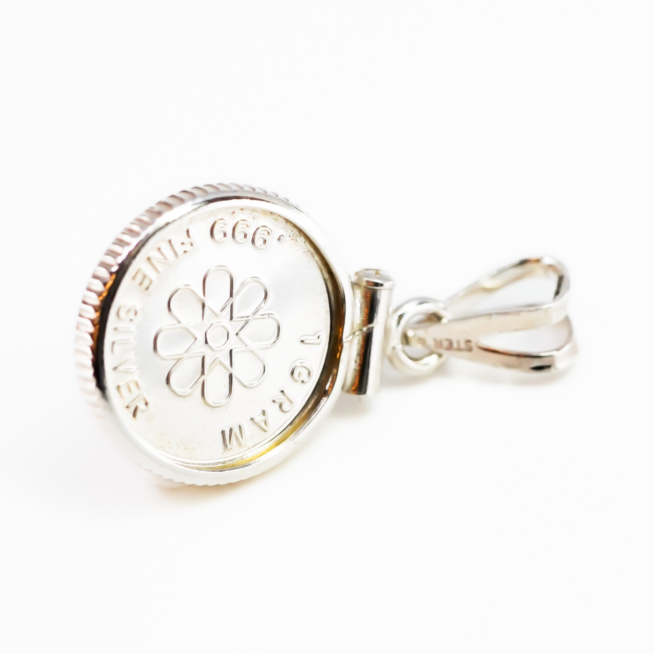 Small Fine Silver 1.0Gr Liberty Coin in Sterling Silver Mount #64619-5 Small Fine Silver 1.0Gr Liberty Coin in Sterling Silver Mount #64619-5 - Image 7