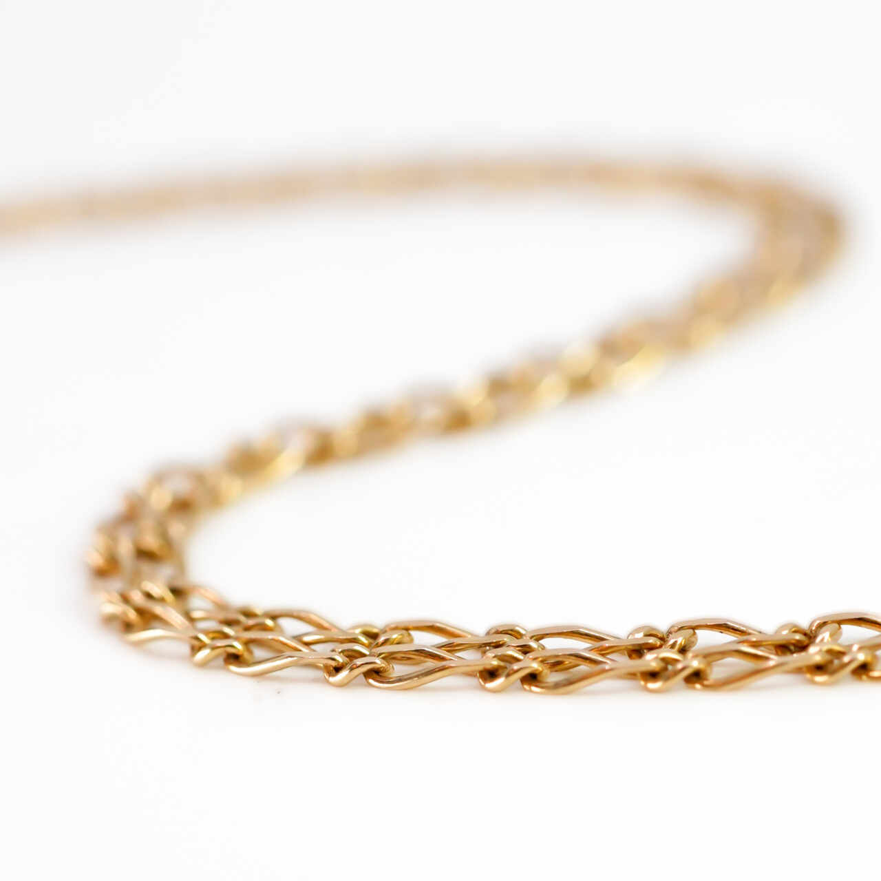 9ct Yellow Gold Figaro Link Chain Necklace 60cm #66185 9ct Yellow Gold Figaro Link Chain Necklace 60cm #66185 - Image 3