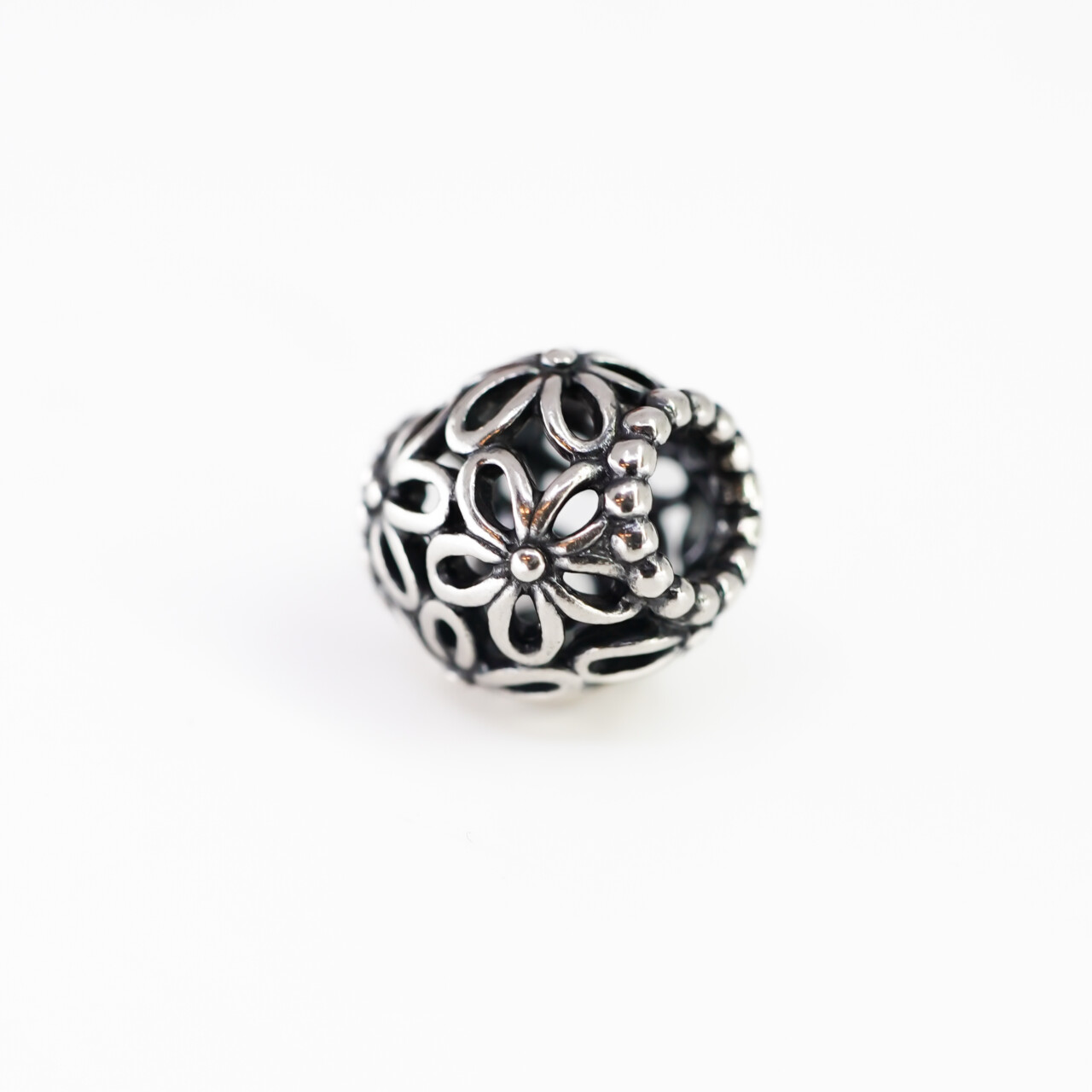 Pandora Sterling Silver Flower Garden Openwork Charm #65169-2