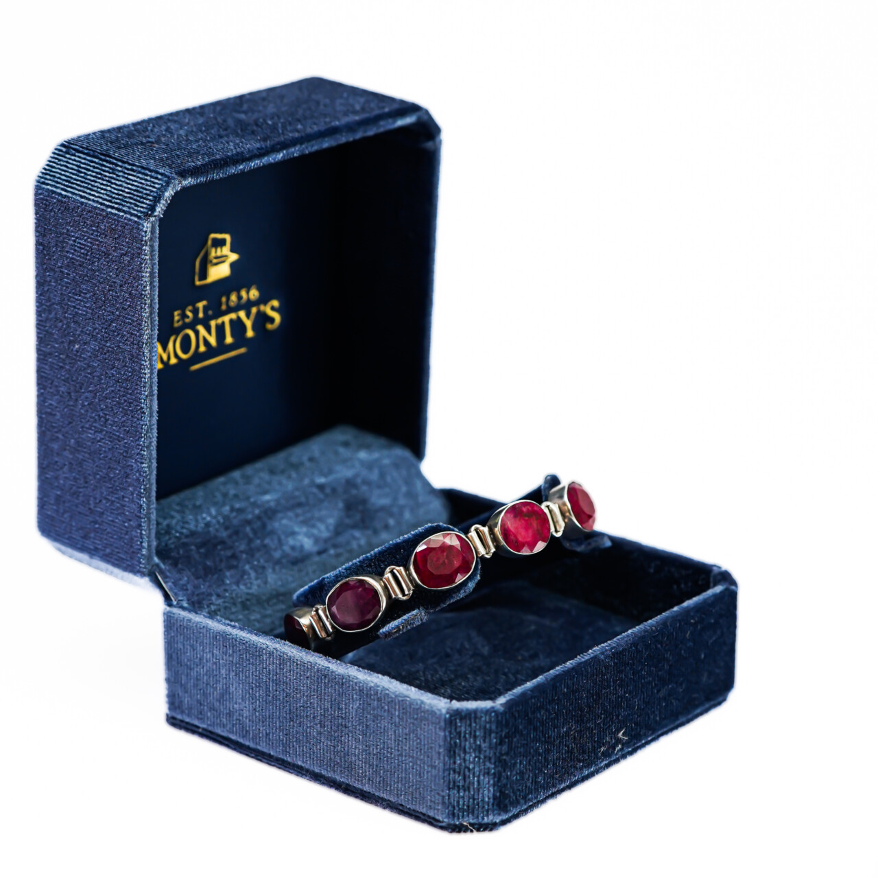 Sterling Silver Natural Ruby Bracelet 20cm #64304-1 Sterling Silver Natural Ruby Bracelet 20cm #64304-1 - Image 9